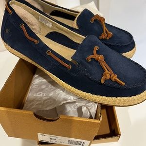 UGGS NAVY BLUE LOAFERS. NEW